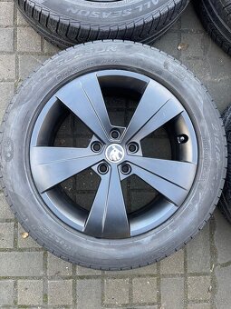 ORIGINÁL Alu Škoda TRITON R17, 5x112 - TOP STAV, ZIMNÍ - 6