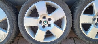 Alu kola originál Škoda Superb 5x112 7x17 ET37 3U0 601 025 - 6