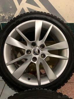 Alu kola Škoda R17 5X112 ZIMNÍ PNEU 225/45 R17 BRIDGESTONE - 6