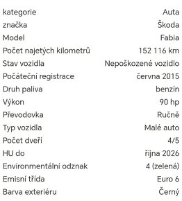 Fabia III 1.2 TSi 66kw klima vyhrev 2015 ambiente - 6