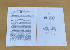Starý stahovací lustr se 2 patenty z roku 1927 - 6