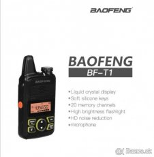 Miniaturní vysílačka Baofeng BF-T1 - 6