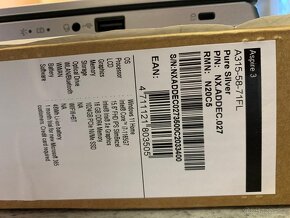 Acer Aspire 3 A315-58-71FL stále v záruce - 6