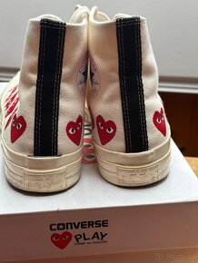 CDG Converse Multi Heart White - 6