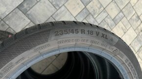 4x zimní pneu na dojetí Continental 235/45 R18 -vzorek 4-5mm - 6