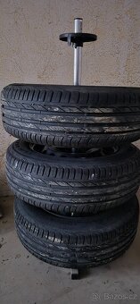 Pneu Bridgestone + plechové disky 15" 5x112 - 6