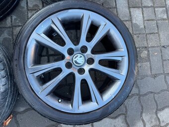 ORIGINÁL Alu Škoda Zenith R18, 5x112 - LETNÍ PNEU - 6