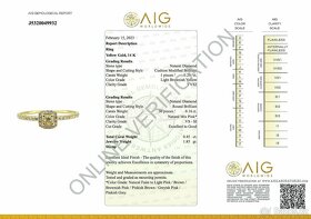 14K prsten s diamanty 0,45ct - certifikát AIG - 6