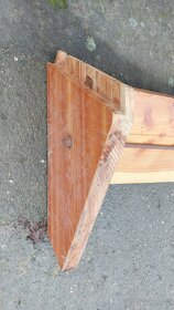Dřevěný schod z masivu, schodnice, stupínek - 6