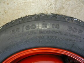 Nové Dojezdové kolo Fiat - 135 80 R14 - 4x98x58,1 - 6