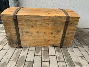 Dřevěná truhla - lodní kufr - 6