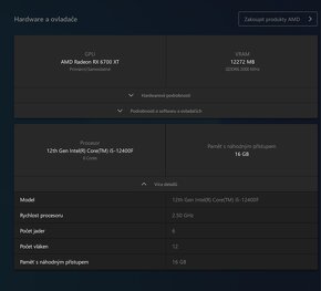 Herní Pc Intel i5 12400,RX 6700 XT 12 GB - 6