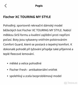 Lyžařské běžecké boty Fischer XC TOURING MY STYLE - 6