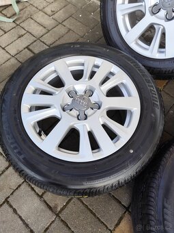 ALU 5x112 r16 AUDI + LETNÍ PNEU - ZÁNOVNÍ DISKY - 6