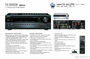 Onkyo TX-SR508 7.1 AV receiver, DO, mic, DOK Bluetooth - 6