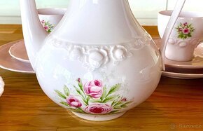 Starý romantický růžový porcelán Tirschenreuth - 6