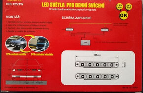 Světla carlamp pro denní svícení DRL-2x5 LED.12/24V. - 6