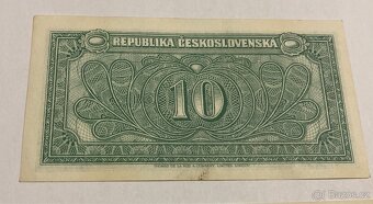 Bankovky 10 kčs bez data ( 1945 ) - 6