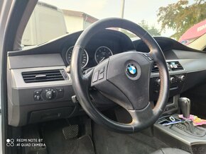 Interiér BMW E61 černá kůže paměti, výhřev KRÁSNÝ - 6