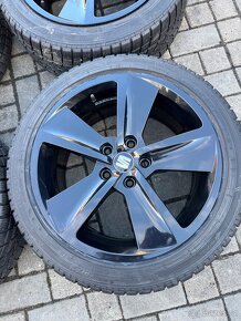 ORIGINÁL Alu SEAT R17, 5x112 - TOP STAV, ZIMNÍ SADA - 6