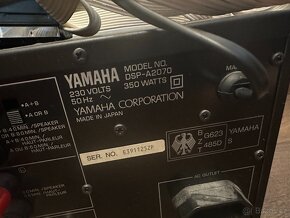 Prodám 7.1 Zesilovač YAMAHA DSP-A 2070 + kabely - 6