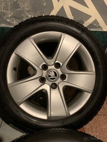 Alu kola Škoda R16 5X112 ZIMNÍ PNEU 205/55 R16 - 6