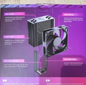 Chladiče CPU CoolerMaster Hyper 212 BlackEd - 6