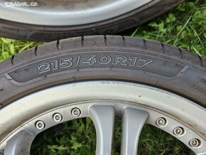 ALU kola 5x100 215/40 R17 / Letní pneu. - 6