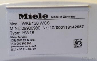 Pračka Miele W1 WKB130 WCS 8kg/1600ot./min/A+++ - 6