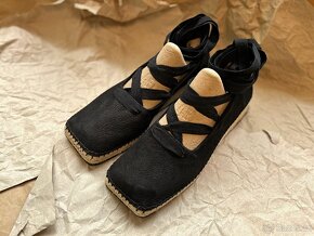 Dámské Dívčí BOHO Espadrilky šněrovací na klínu 41 (nové) - 6