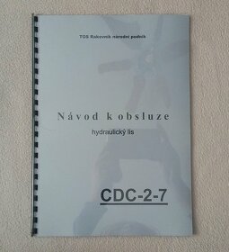 Návody hydraulické lisy CDC-2, CDC-10, CBJ 45, CBJ-100 - 6