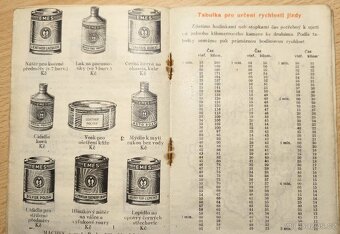 Staré motoristické brožurky, 1. pol. 20 století - 6