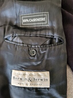 Pánský kabát Berwin & Berwin - 100% Cashmere (L) - 6