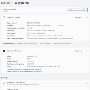 Herní PC - Ryzen 5 3600X, GTX 1080, 16 GB RAM - 6