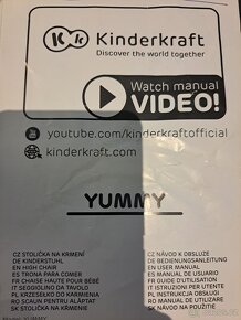 Jídelní židlička Yummy od Kinderkraft - 6