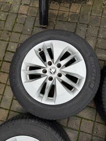 ORIGINÁL Alu Škoda ALASIA R16, 5x112 - ZIMNÍ PNEU - 6