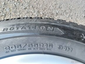 Prodám sadu Orig ALU kol Audi 205/55R16 zimní - 6