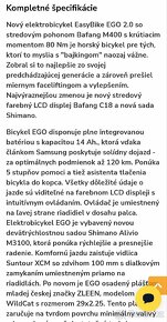 Nové elektrokolo Easybike EGO2 v záruce - 6