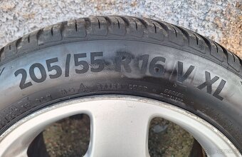 Alu kola R16 5x112 Audi + celoroční pneu 205/55/16 - 6