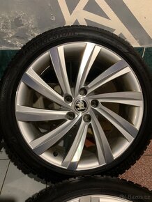 Alu kola Škoda R18 5X112 ZIMNÍ PNEU 225/45 R18 TOP STAV - 6