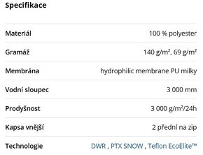 Dámské lyžařské kalhoty ALPINE PRO vel. M - 6