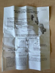 Přetlakový ventil Watts 530C pressure relief valve 0371272 - 6