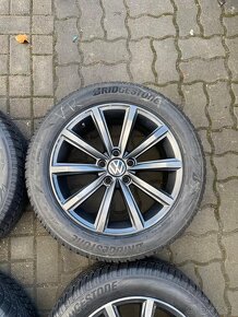 ORIGINÁL Alu Volkswagen London R17, 5x112 - TOP STAV, ZIMNÍ - 6