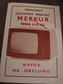 Přenosná retro televize Tesla Merkur - 6