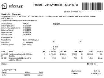 Plynová varná deska SIGURO/220V- v záruce do 7.6.2026 - 6