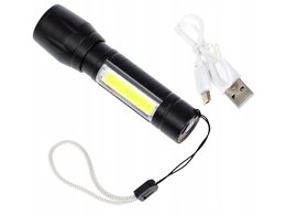 Svítilna QiiM XANES T6 COB kapesní nabíjecí USB se zoom, LIT - 6