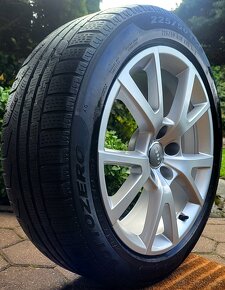 alu R18 5x112, ET37, orig. Audi, zimné pneu 225/50 - 6