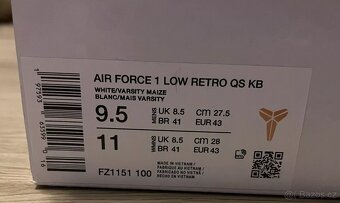 Nike Air Force 1 Retro QS x Kobe Bryant Lakers vel.43/27,5cm - 6