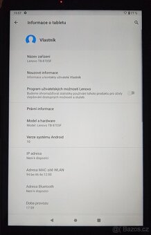 Tablet Lenovo TAB M8 (TB-8705F) FHD, 288 GB + obal, šedý - 6