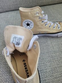 nové zlaté Converse Chuck Taylor All Star Hi Glitter vel 37 - 6